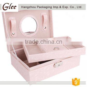 Popular Lovely Cute Custom Packaging High Quality Unique Wholesale PU Leather Jewellery Gift Box photo-3