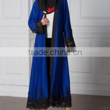 muslim women abaya photos Lace Hem Open Front Arabian Outwear muslim islamic abaya