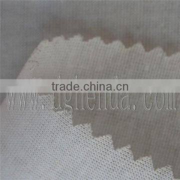 White 100g Single-side Knitting Fabric With Hot Melt Dot Glue for Shoes Lining photo-2
