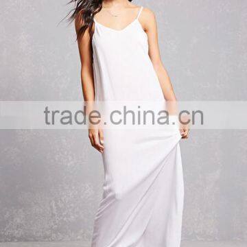 2017 Summer Pom Pom Maxi Beach Dress V Neckline Boho Strap Dress HSd9211 photo-5