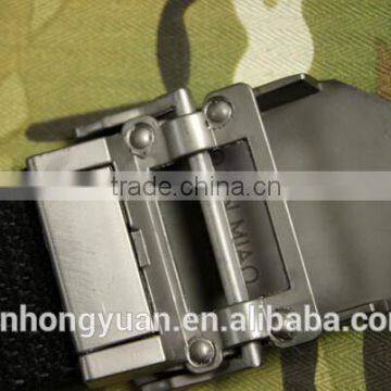 Custom Black Metal Buckle Military Tactical Trainer Canvas Inside Belts photo-3