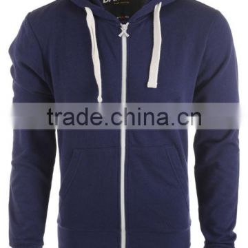 100%cotton blue color unisex outdoor hoodie