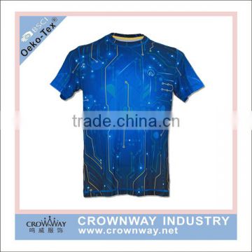 100 polyester custom sublimation compression t shirt