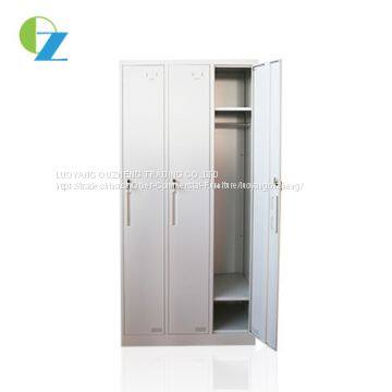 Customized Factory Sale 3 Door Steel Storage Cabinet Locker / Wardrobe Sets photo-2
