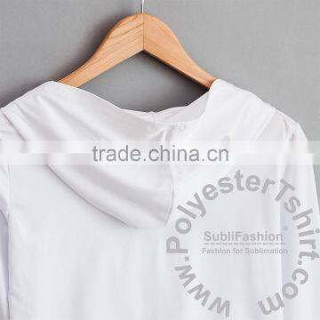 Women Fit Crop Top Hoodie Sublimation Blank. no Minimum Qauntity 3 Color Ready. Real Factory. Sample in Few Days photo-3