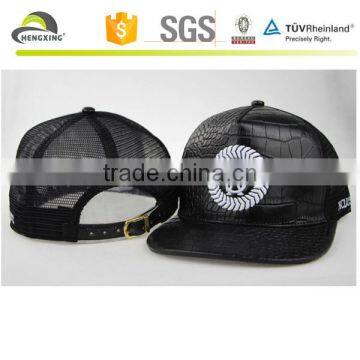 Wholesale Customsize Caps And Hats, Leather Mesh Caps And Hats, Embroidery Logo Caps And Hats With Leather Strap photo-2
