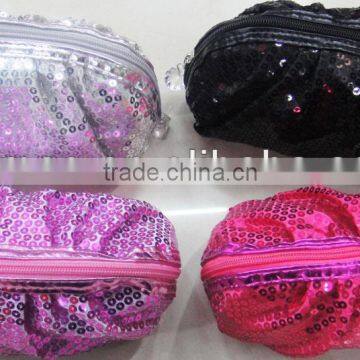 Fashion Lady sequin cosmetic case