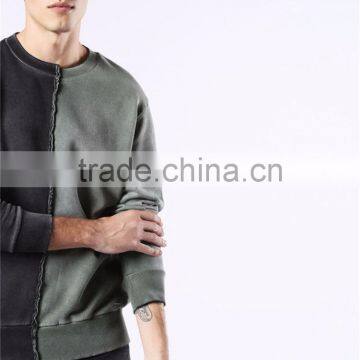 2017 MGOO Hot Sale Color Patchwork Sweatshirt Customized Long Sleeve Fashion Street Style Men Sweatshirt photo-4