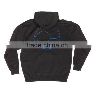 Oem New Design Logo Printed Hoodies Custom Fleece Lined Hoody Cotton Blends Fleece Hoodie With Ribbing Cuffs and Waistband photo-5