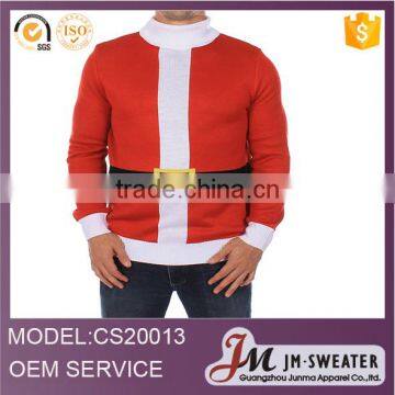 100% woolen nice design pullover Ugly Christmas sweater design for men on 2016