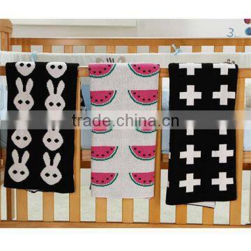 super soft cashmere blend throw knit baby blanket