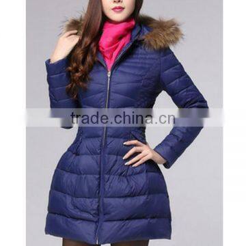 2015 New Design Lady Down Jacket With Fur Hoody photo-5