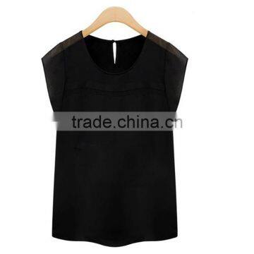 European and American Style Summer New Fashion V Neck Perspective Women Chiffon,chiffon Fabric photo-6