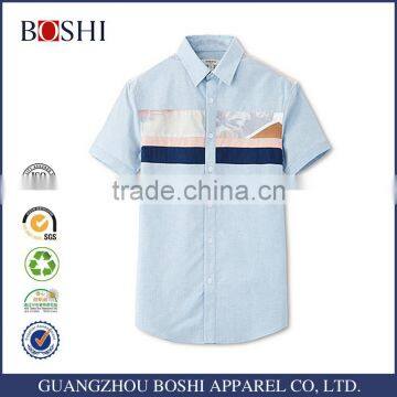 Latest Style Brand Dress White Men Slim Fit Printed Shirt photo-2