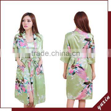 2015 japanese kimono kimono dress Kimono Satin Robe TP017