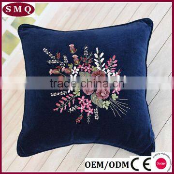 Flower Applique Work Seat Cushion Cover photo-3