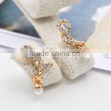 Plastic Pearl Zinc Alloy earring women earring saudi gold jewelry earring