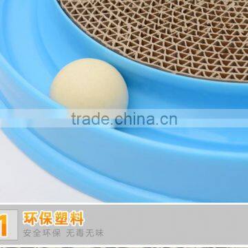 Corrugated Board Cat Scratchwith a Ball Mouse Toy photo-5