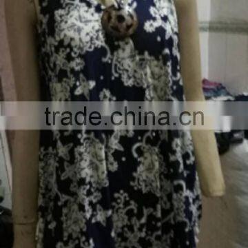 Fashion Cheap Beautiful Summer Flower Pattern Designer Sexy Ladies Long One Piece Dress photo-2