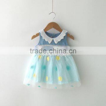 2017 Fanshional Lace and Tulle Dress Baby Sleeveless for Girl photo-2