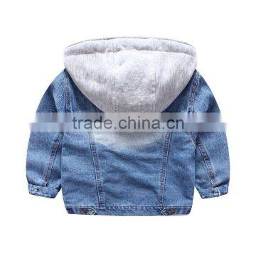 Spring Style Wholesale With Hood Kids Denim Jacket photo-2
