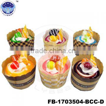 2017 promotion looks real Fake Cake artificial birthday cake Souvenir Gifts paper cup cake simulated food