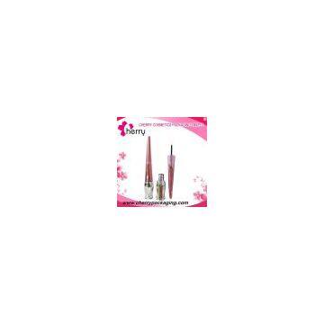 Faddish plastic cosmetic container eyeliner tube packaging
