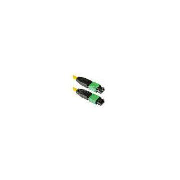 SM / MM FTTH MTP Patch Cord Fiber Optic 7.8mm Ferrule,  Flat Cable / Round Cable