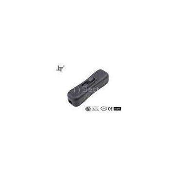 Black Single Pole Cord Line Switch , Remote Lamp Dimmer Switch