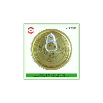 211 tinplate easy open lid for canned tuna fish packaging supplier