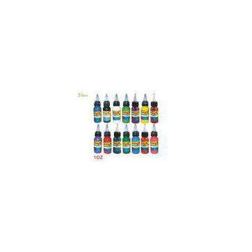 Plastic Bottle Biological Pigment Organic Tattoo Ink Light Purple / Silver / Teal 1Oz