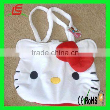 Cute 40cm plush hello kitty purse for handbags