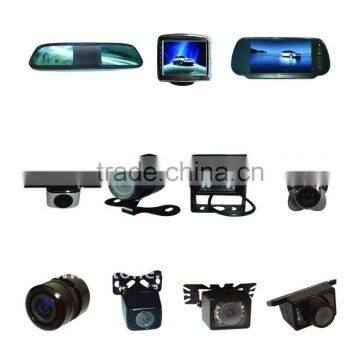 7inch rear mirror parking system with reverse camera