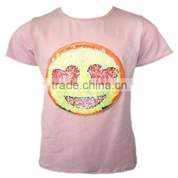 women's fancy design 100% cotton t-shirts exporter in China t-shirts with face print