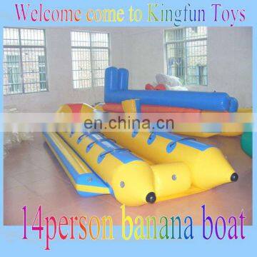 14 pepole inflatable banana boat water toys