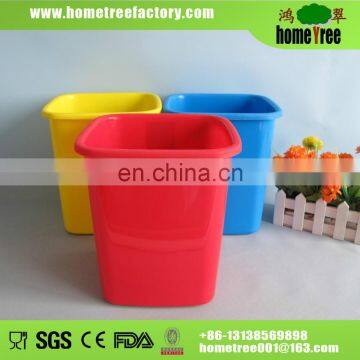 Hot sale color round plastic small dustbin without lid