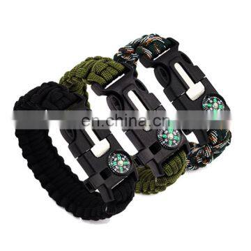 Emergency Rope Buckle Kits Men's Survival Bracelets Rescue Cord Parachute Cord Wristbands