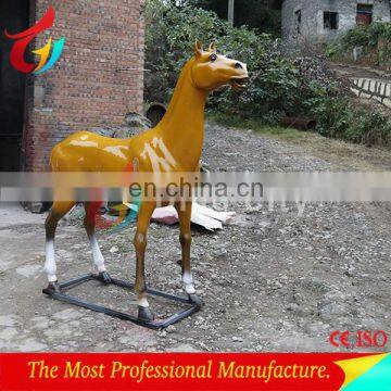 Playground equipment Life size sculpture fiberglass horse statue