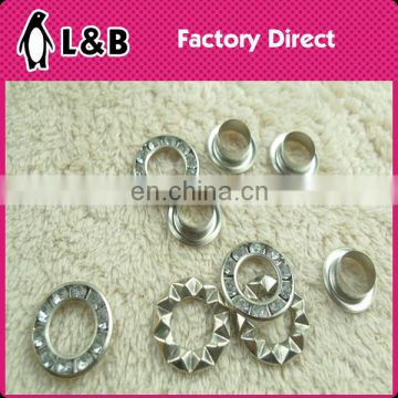 rhinestone metal eyelet fastener