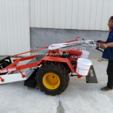 Efficient walk behind beach cleaner for beach cleaning machine