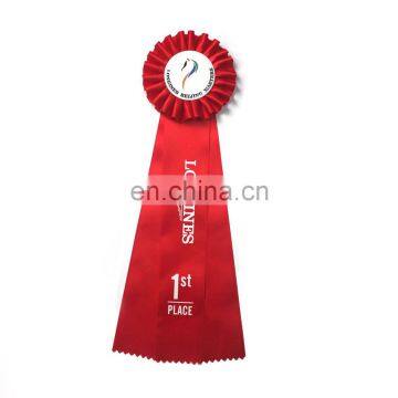 Rosette Award Ribbon For Party/fashion cool cheap custom award ribbon rosette button badge