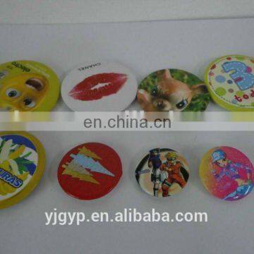 Promotional cheap safety customized round tinplate badges (with pin)