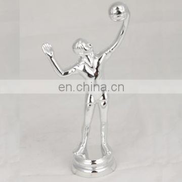 Gold gymnast sports man action figure trophy