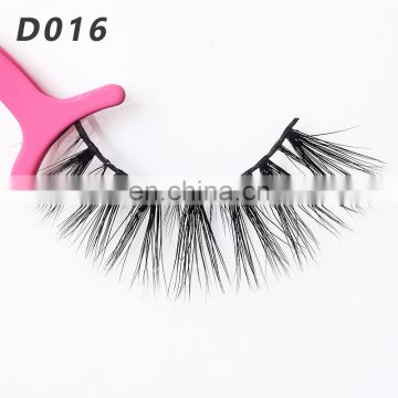 D016 Worldbeauty Visofree 3D mink fur strip eyelash with cotton band