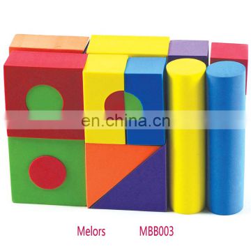 Melors children educational soft eva foam building blocks toys supplier