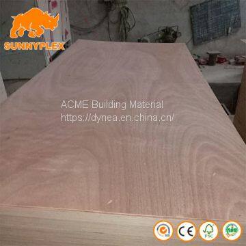 4*8 furniture use commercial Okoume face plywood