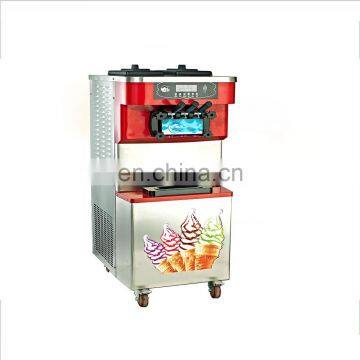 Three flavors soft serve ice cream machine/ frozen yogurt soft ice cream machine