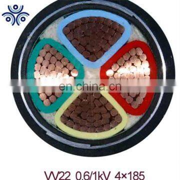 underground armoured 4 core 4mm 6mm 120mm copper conductor pvc electric power cable