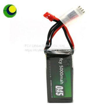 Lithium polymer battery pack 600mah 7.4v 453048 lipo battery