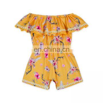 Girl 4th Of July Lace Jumpsuit Newborn Photography Props Baby Girl Patriotic Rompers photo-3